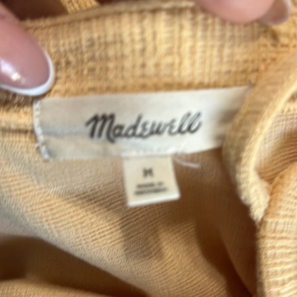 Madewell Cami Button-Front Textured Pickets Midi Dress Size Medium - Picture 11 of 12